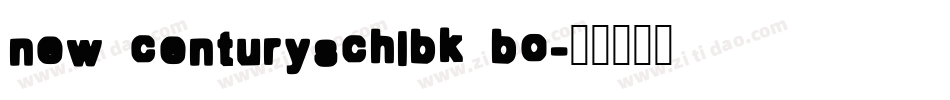 new centuryschlbk bo字体转换